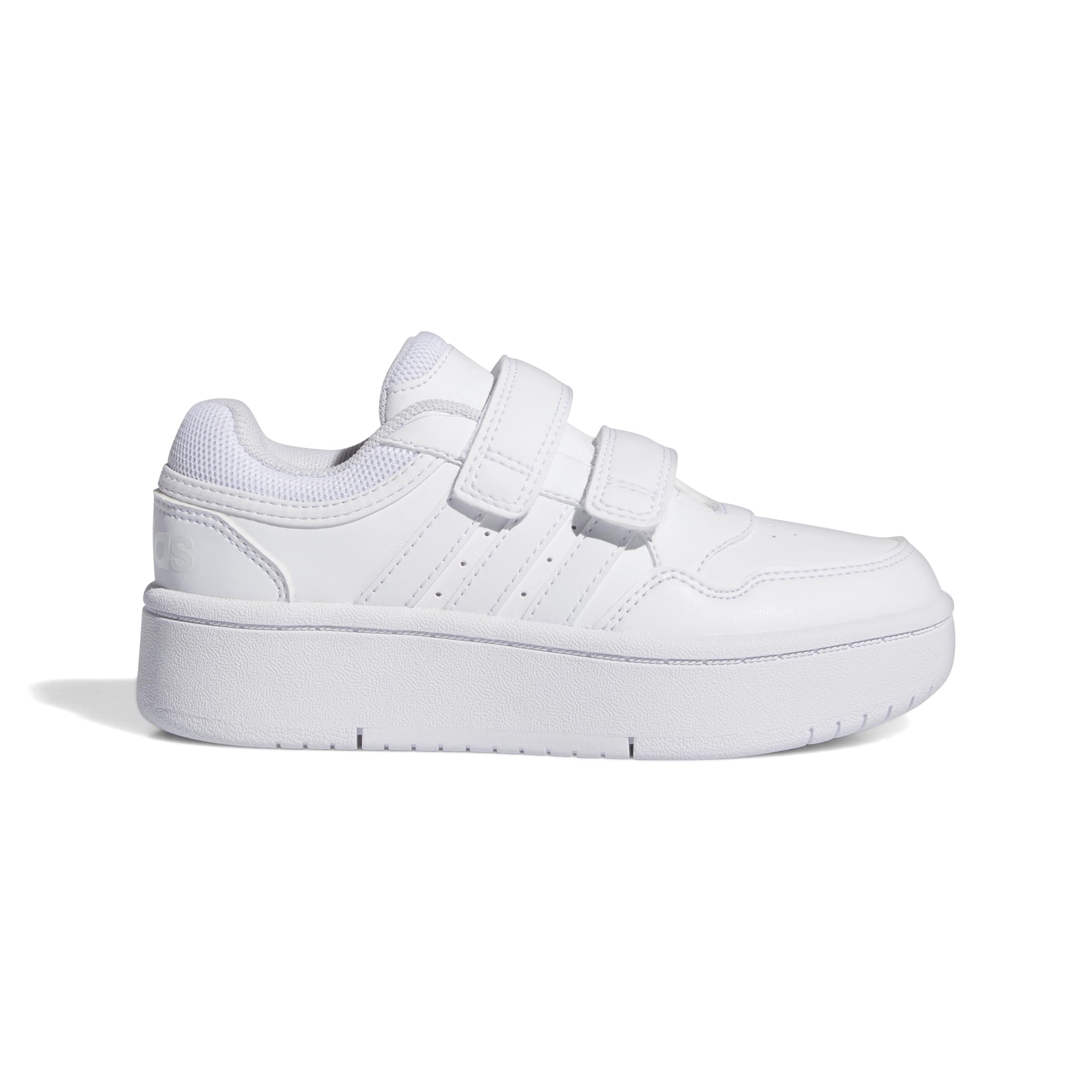 adidas Unisex Kids Hoops 3.0 Bold Shoes, Cloud White/Cloud White/Pink, 2.5 UK