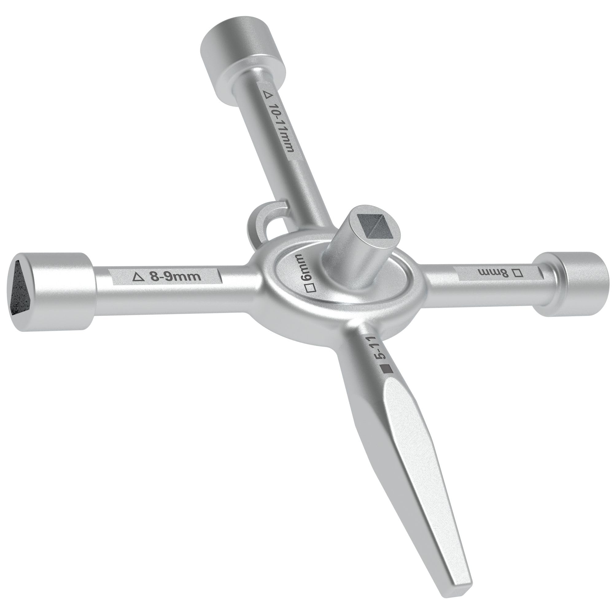 Chiave Universale 4+1 Vie - Per Serrature Triangolari E Quadrate, Ideale Per Tecnici E Amministratori - Foto 5