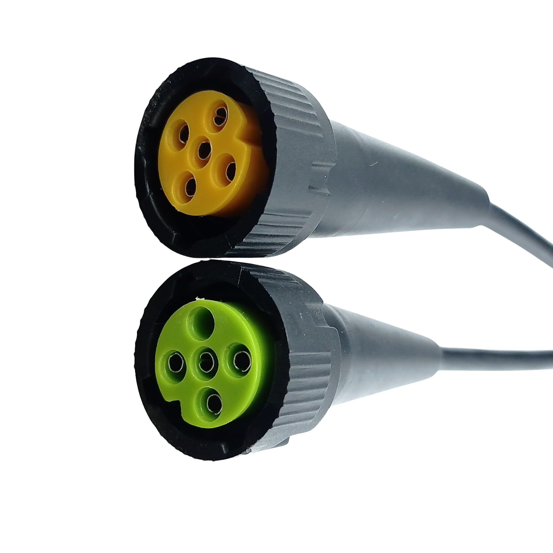 Generisch Câble de remorque, 7 broches, 3,5 m, avec connexion à baïonnette, jeu de câbles, pré-câblé, pour remorque, camion, voiture, noir