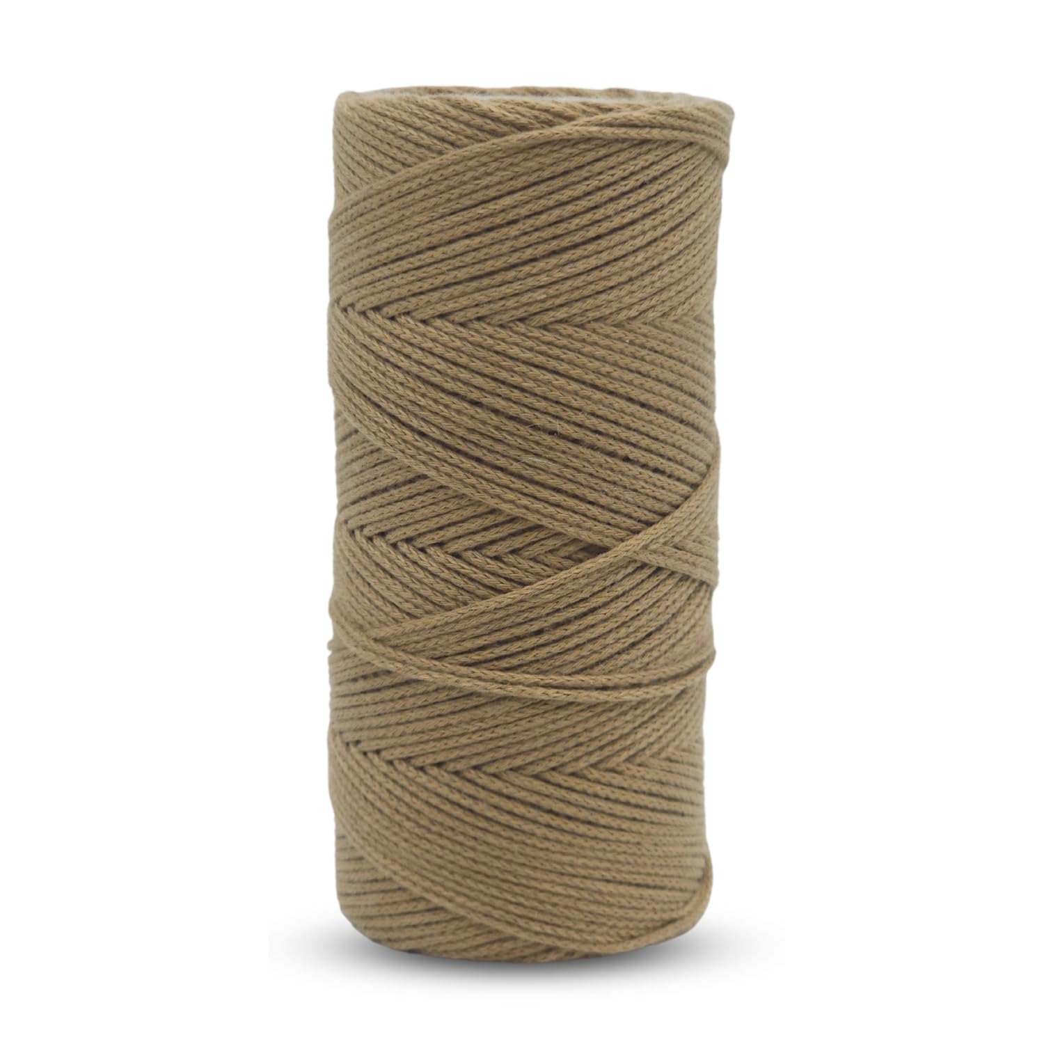 CROCHETA Dark Brown Micro Macrame Cord 1mm x 109 Yard Natural Cotton Like String Twine Macrame Rope Yarn, Colored String Craft Cord for DIY Jewelry Making Wall Hanging Gift Wrapping Decoration