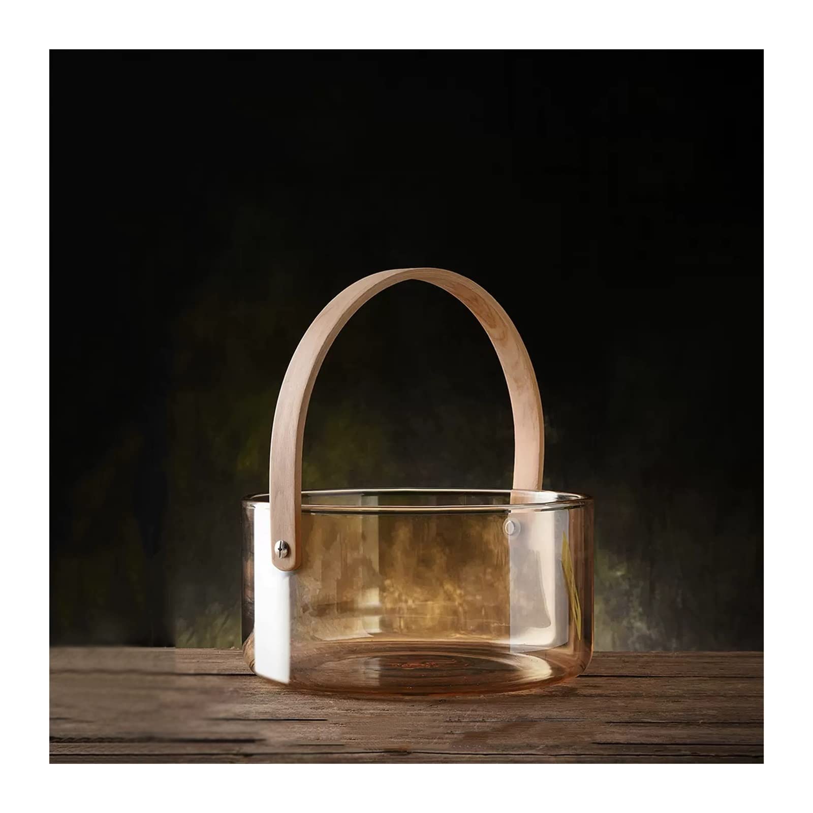 Secchiello, Secchiello for Il Ghiaccio con Manici Facili da trasportare, secchielli for for Feste, Secchiello for Champagne in Vetro Trasparente 2,7 Litri