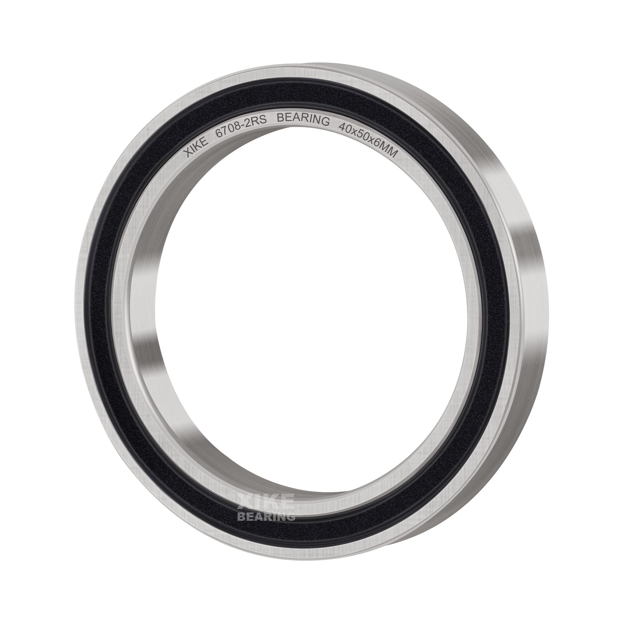 XiKe (Lot de 4) 6708-2RS Roulement à billes 40x50x6 mm en acier 100Cr6