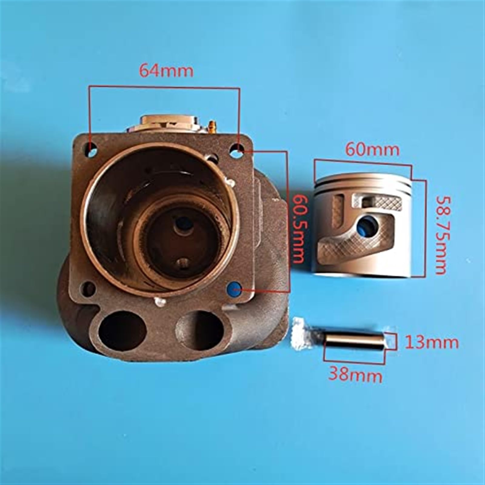 KIT DE PISTÓN DE CILINDRO K1270 / 60MM, para Husqvarna, 5.8KW