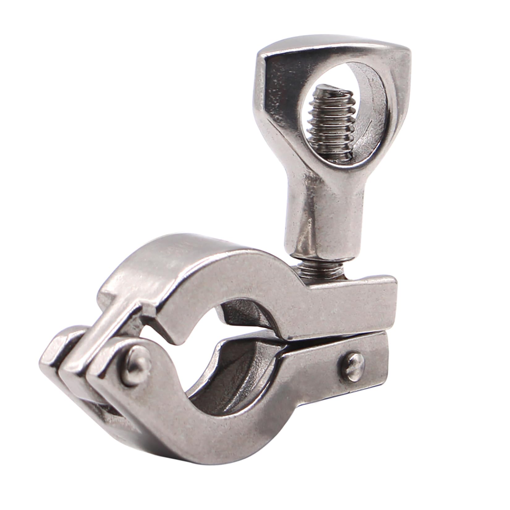 DERNORD Stainless Steel Sanitary Clamp Single Pin Tri Clamps Clover (Tube OD 1/2" to 3/4")