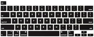 Se7enline Compatible with MacBook Pro 16 inch Keyboard Cover & 2023 2022 2021 2020 MacBook Pro 13 inch Protector for MacBook Pro A2141/A2289/M1 M2 A2338/A2251 with Touch Bar Touch ID US Layout,Black