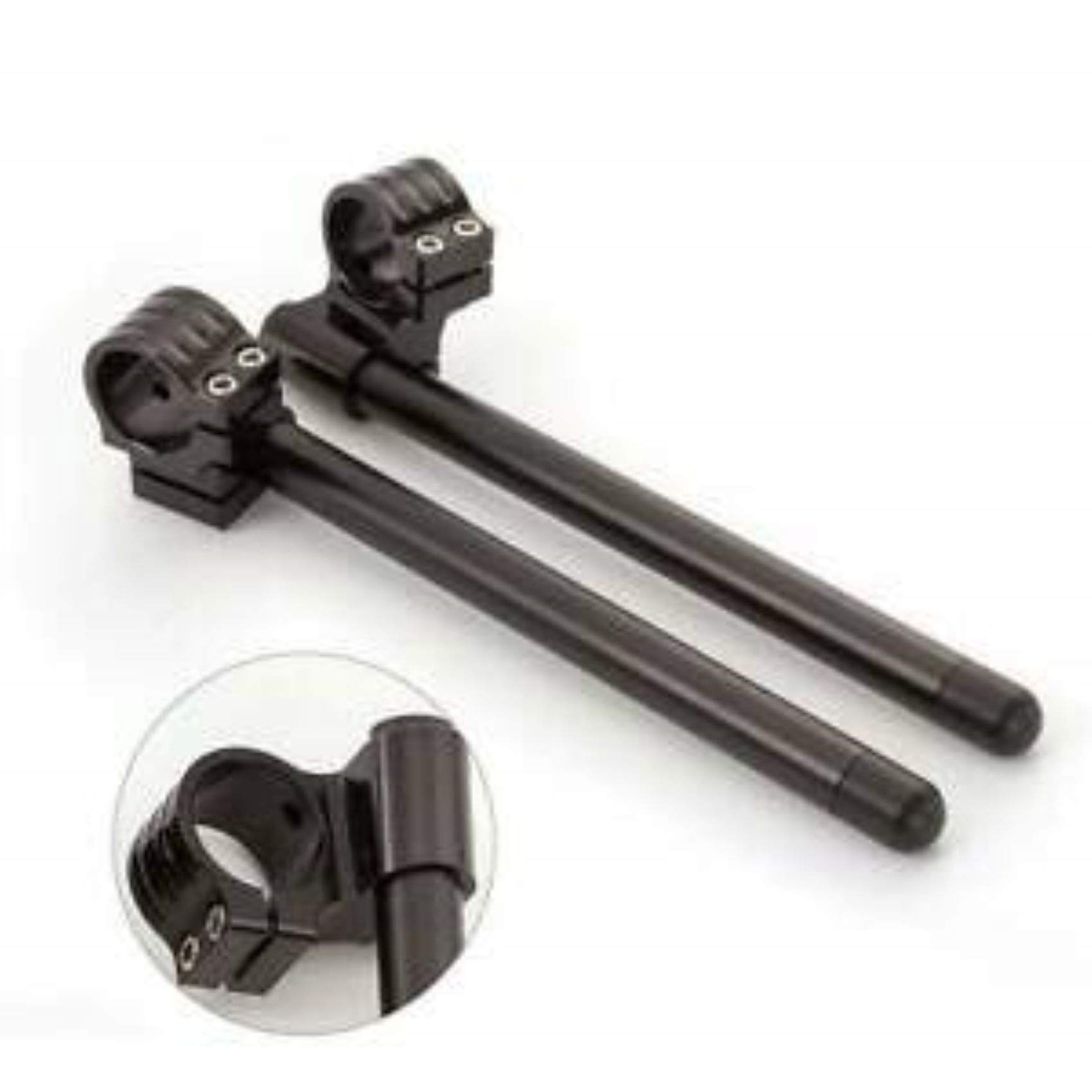 Vinayakart 41mm - 1 inch, 7/8" Motorcycle Aluminum CNC Riser Fork Tube Clip On Handlebar-image-19