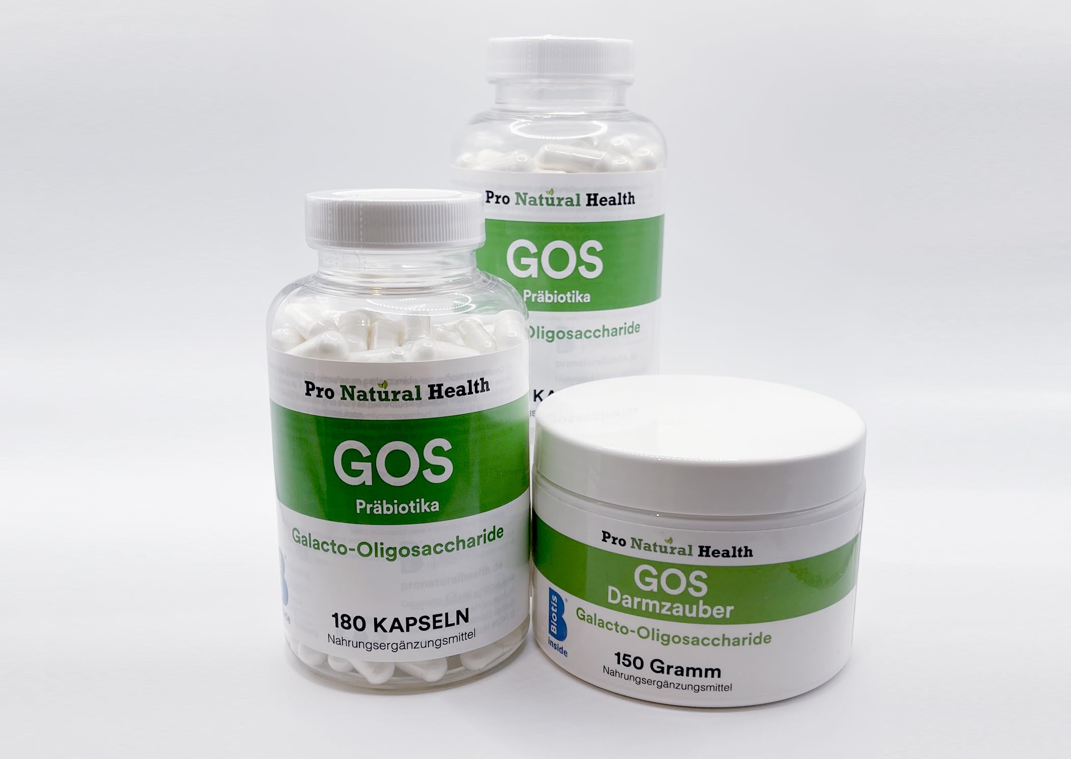 GOS – Galatto-oligosaccaridi polvere 150 g – Prebiotici ad alta purezza – integratore alimentare prebiotico senza additivi – 100% naturale – BIOTIS Inside – Halal & Kosher –