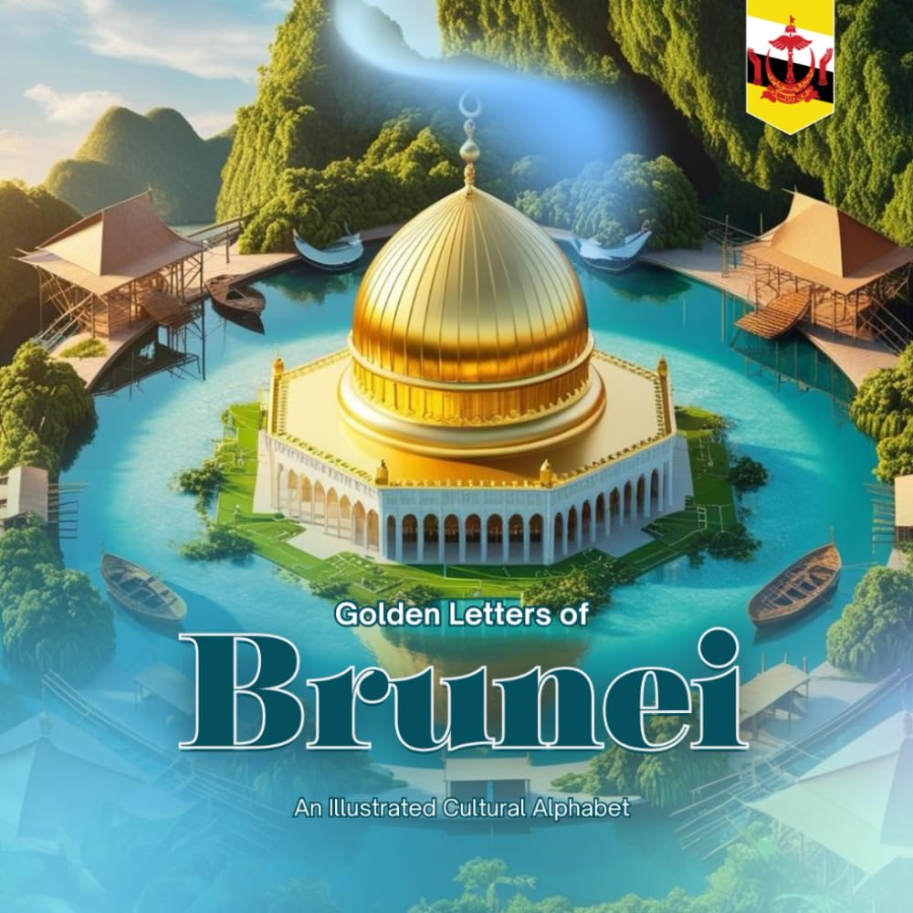 Golden Letters of Brunei: A Children's Illustrated Cultural Travel Alphabet Book (Adventures Around The World)