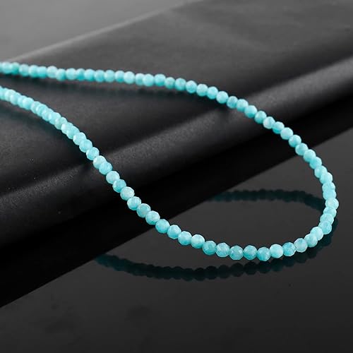 Miniatura 43 de Gargantilla de piedras preciosas naturales, cuentas redondas facetadas, joyería chapada en plata, cristales curativos, cumpleaños, hecho a mano