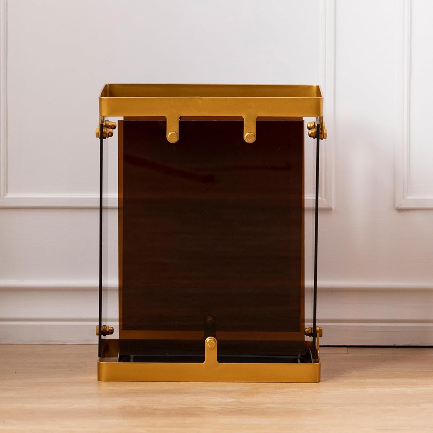 Umbrella Stand - Practical Rectangle Acrylic Fiber Design with Drip Tray for Living Room and Hallway Decoration
