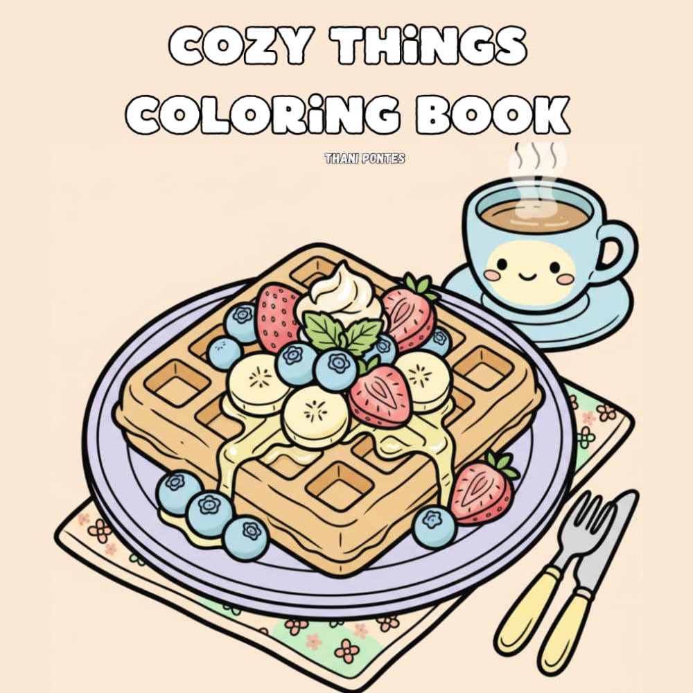 Cozy Things: Simple and Fun Coloring Pages for Relaxation
