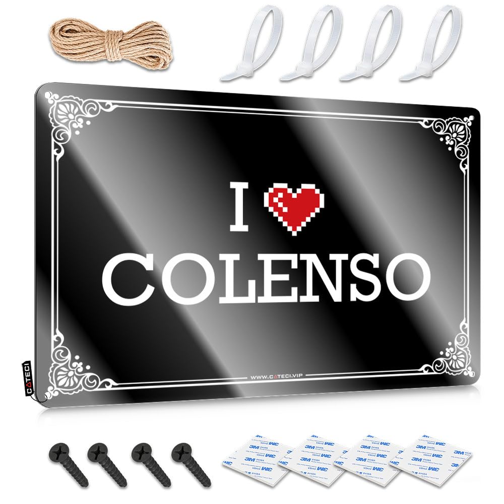 Backyard Accessories, Plaques Restroom Soft Area I Love Colenso | Rustic Large Wall Art(20X30CM)