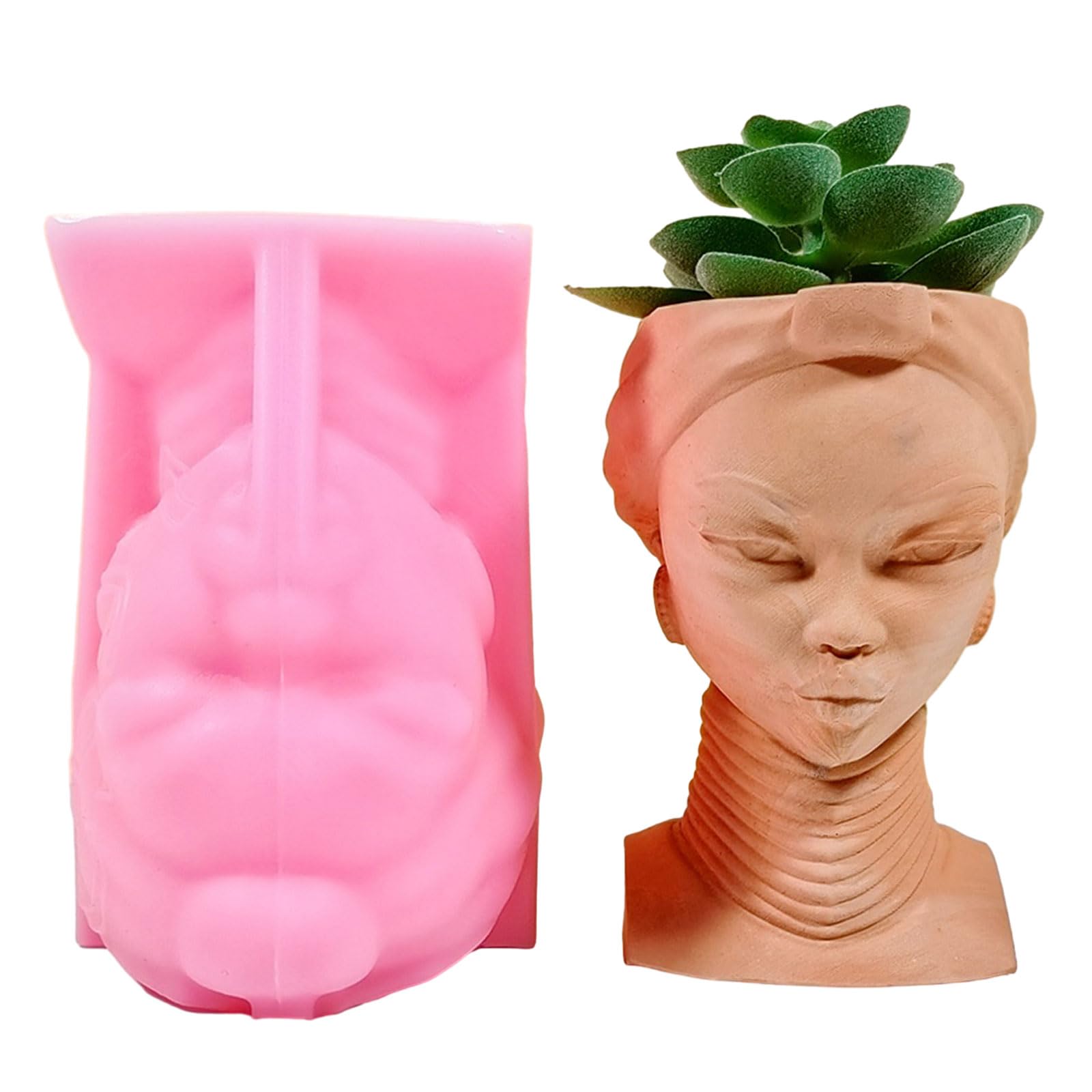Oxxggkao Planter Silicone Molds Flower Pots Epoxy Resin for Holder Pen Holder Vase Molds Home Silicone Mold