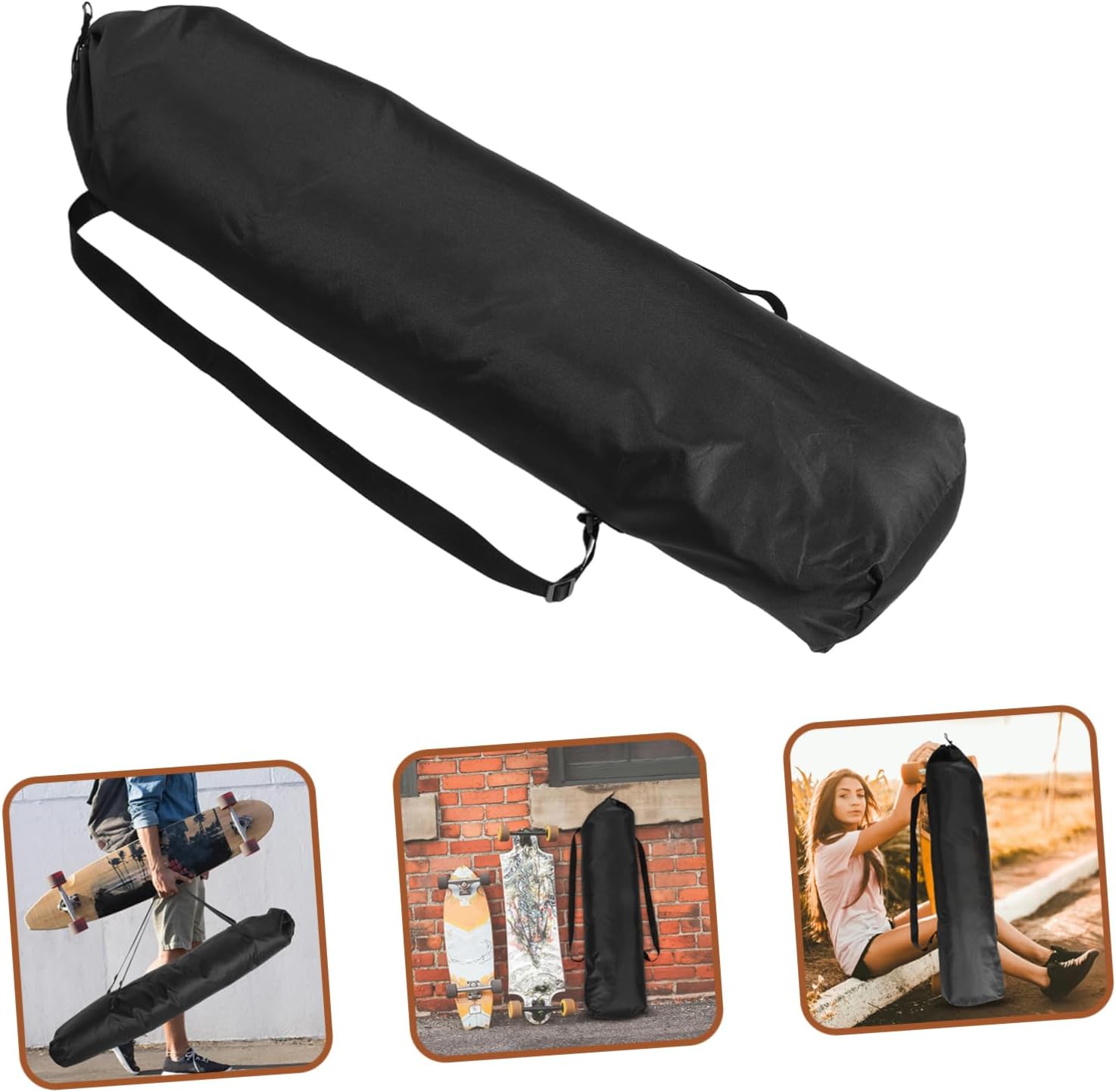 Skateboard Carrying Bag Oxford Fabric Skateboard Backpack Spacious Interior for and Storage Ergonomic Straps for Comfort