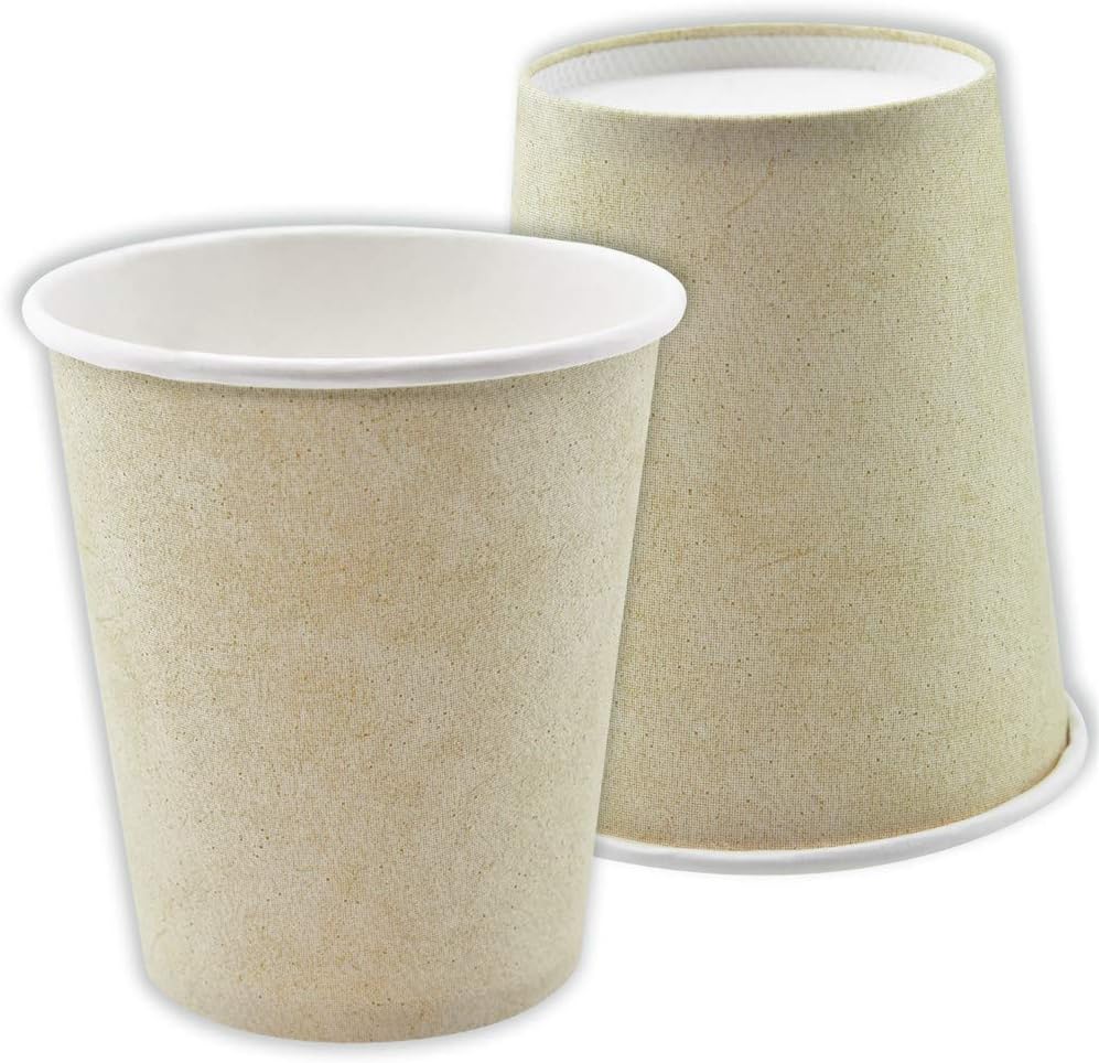 Canbo 8 oz Paper Cups, 50 Pcs in One Pack, Paper, Eco-Friendly Sturdy Disposable Hot and Cold Beverages Cups, Coffee Cups