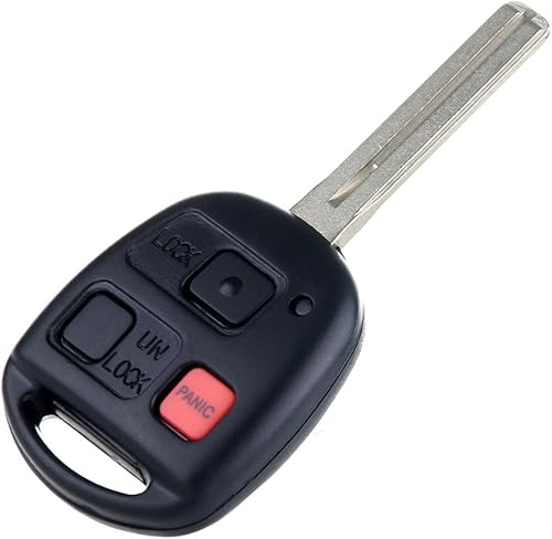 SCITOO 1 llave de control remoto de entrada sin llave de 3 botones para Lexus LX470 03-08 para Lexus GX470 03-09 FCC 89070-60801 HYQ1512V