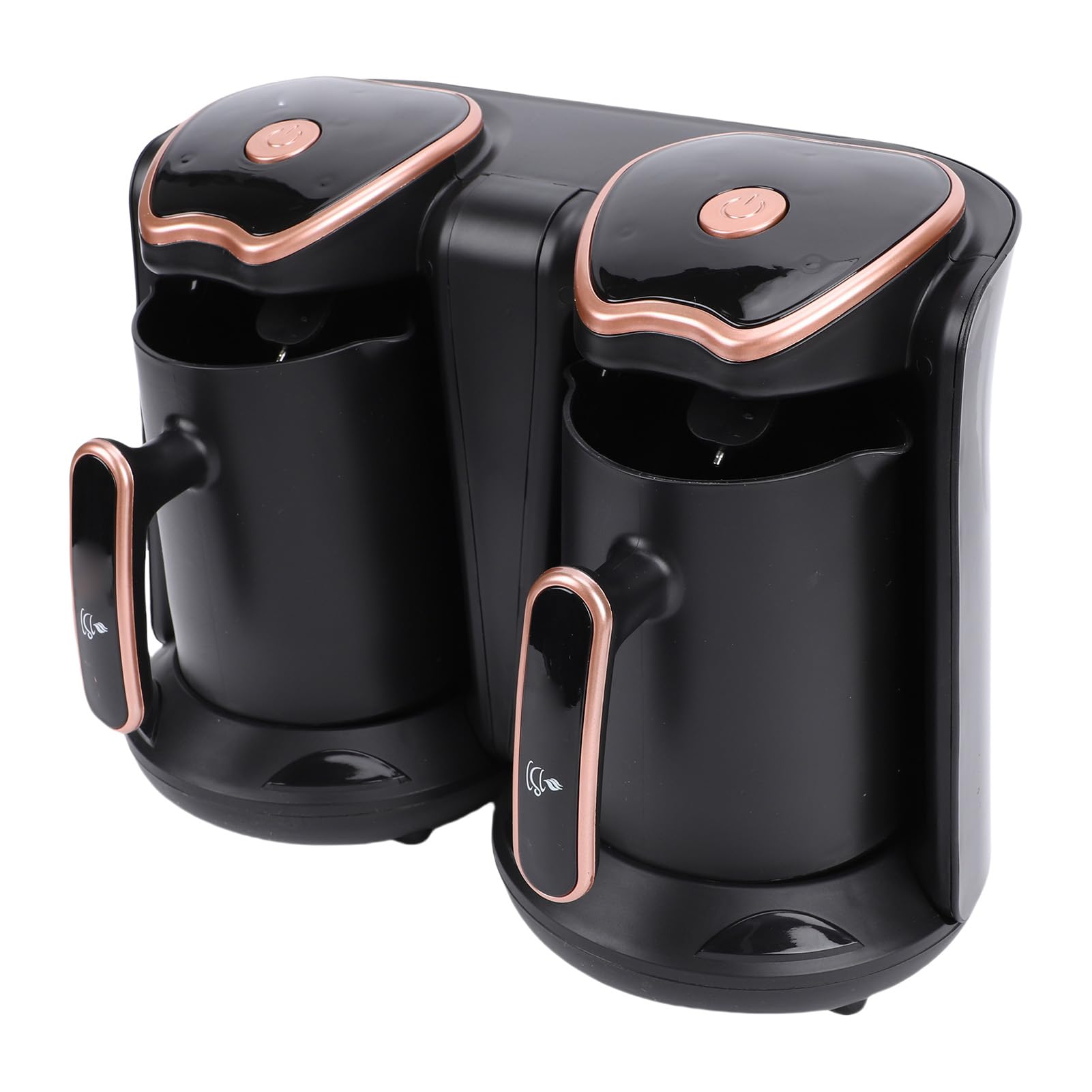 Double Cafetière Turque Haute Puissance 1200W, Machine électrique pour une Saveur Riche, pour le Bureau et la Maison