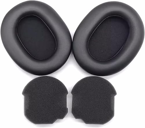 WH1000XM5 - Juego de almohadillas de espuma viscoelástica compatible con auriculares Sony WH-1000XM5 (negro)