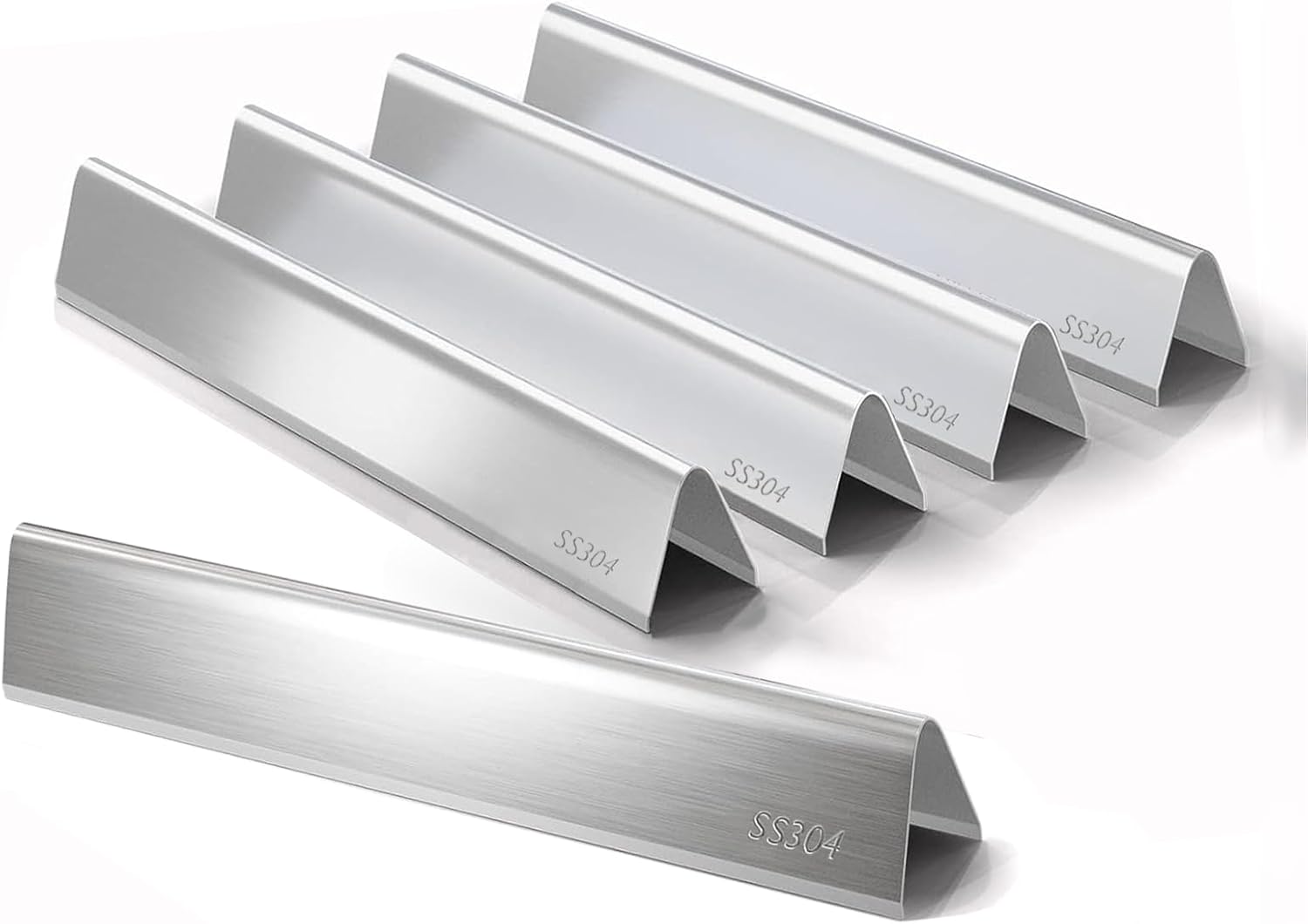 7636 Flavorizer Bars for Weber Spirit II & Spirit E/S 310 315 320 330 Gas Grills; Weber Spirit Replacement Parts; Weber Spirit flavorizer Bars; 304 Stainless Steel Flavorizer Bars; 5-Pack