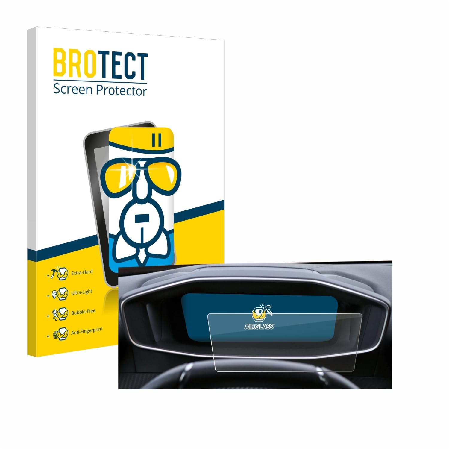 Film Protecteur Anti-Reflet Verre Mat 9H Pour Peugeot 2008 2022 Cockpit - BROTECT AirGlass
