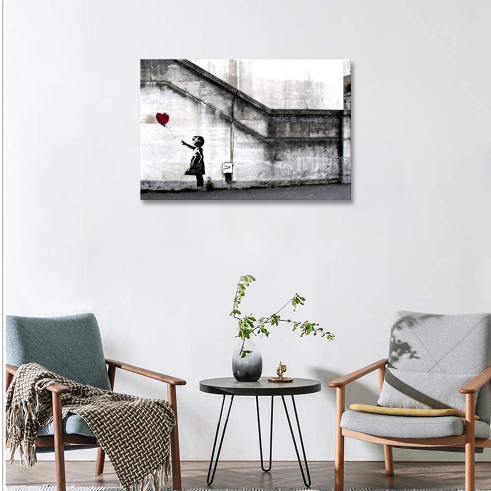 ビジュー アートパネル バンクシー 風船と少女 壁掛け パネル アート