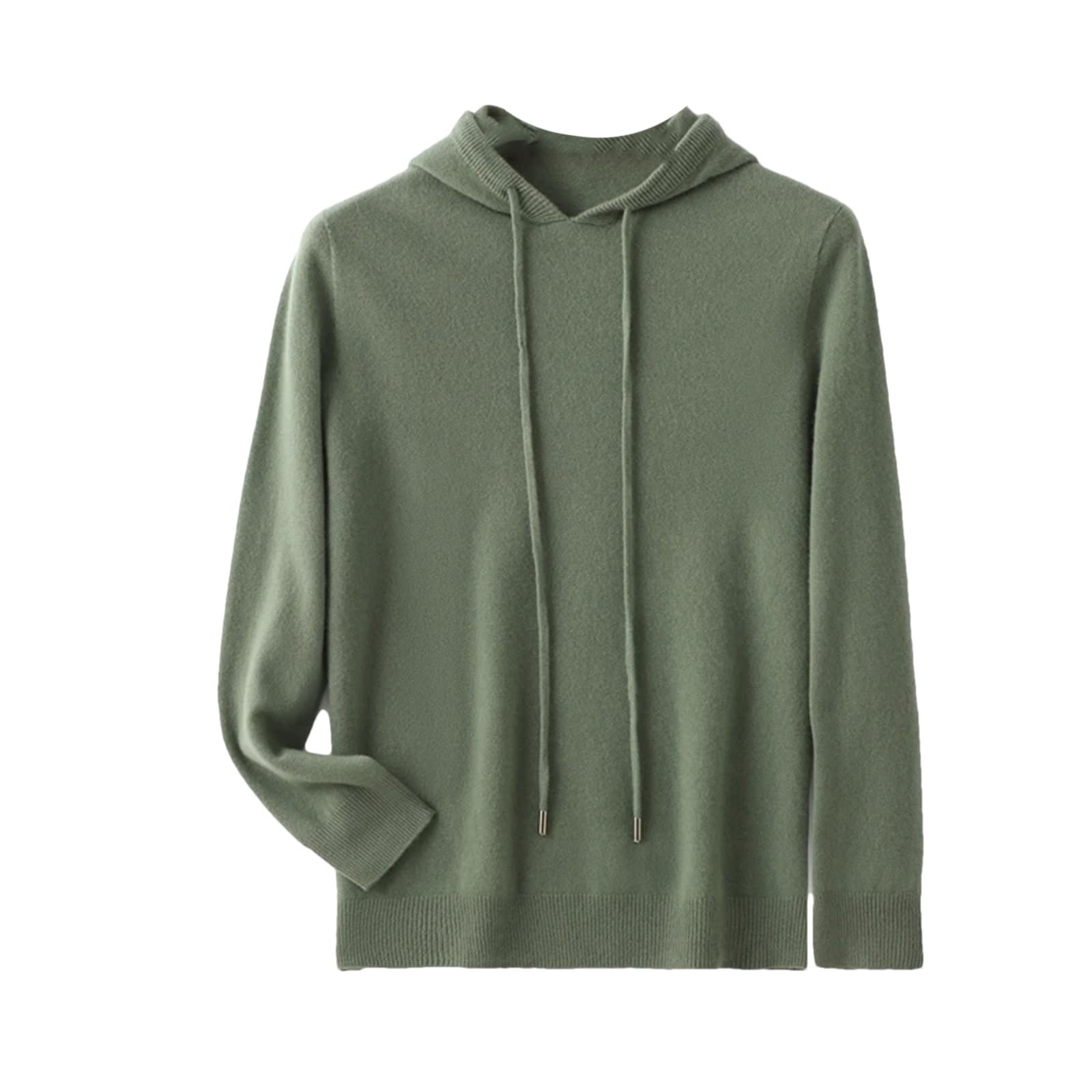 Yeuyyben Maglione invernale da uomo con cappuccio allentato maglione di lana tinta unita maglione di fondo
