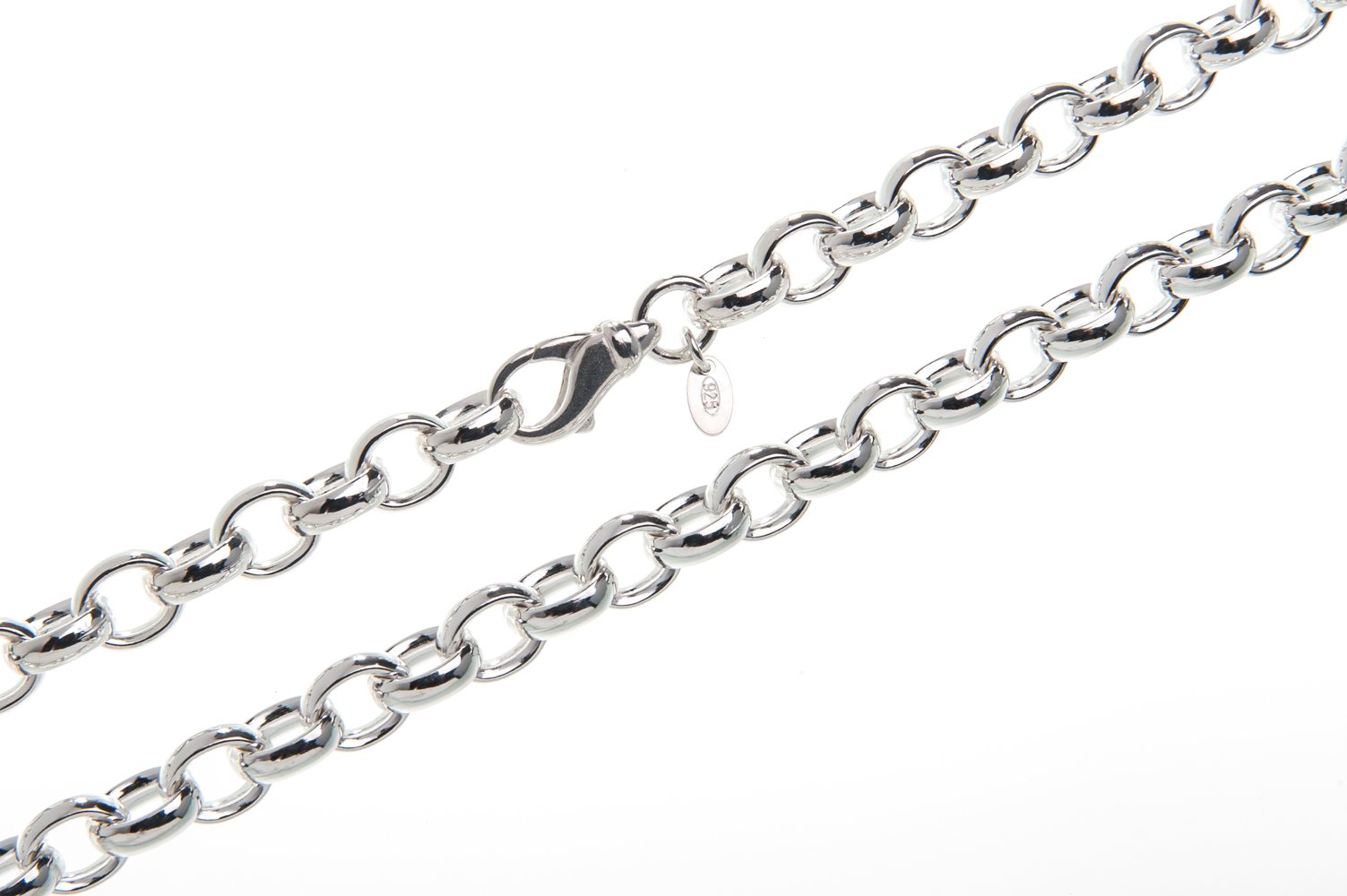 Erbskette 8,2mm - 925 Sterling Silber, Länge 40-100cm …