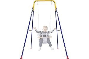 Foldable Children's Swing Stand: Tranquil Haven for Indoor and Outdoor Adventures