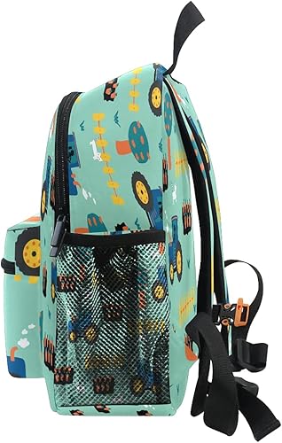 Miniatura 4 de Tractors - Mochila sin costuras para niños pequeños, mochila escolar para niños y niñas, bolsa preescolar para jardín de infantes, Tractores ,