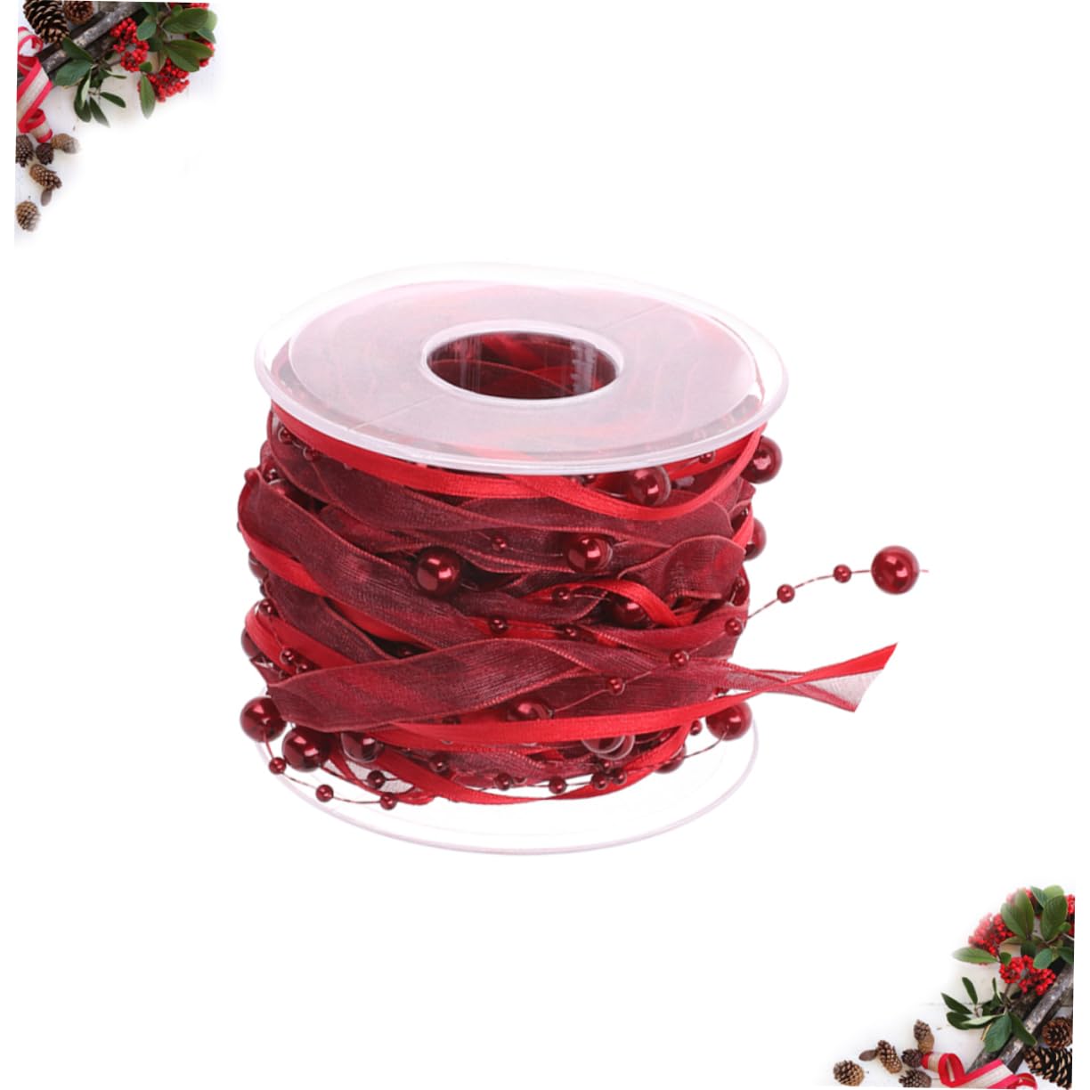 Tofficu 3 Rollen Band Für Blumensträuße Dekoratives Perlenband Für Partys Piyester-gurtbänder Für Hochzeitsdekor Blumenstraußbänder in Individueller Länge Elegantes Hochzeitsband