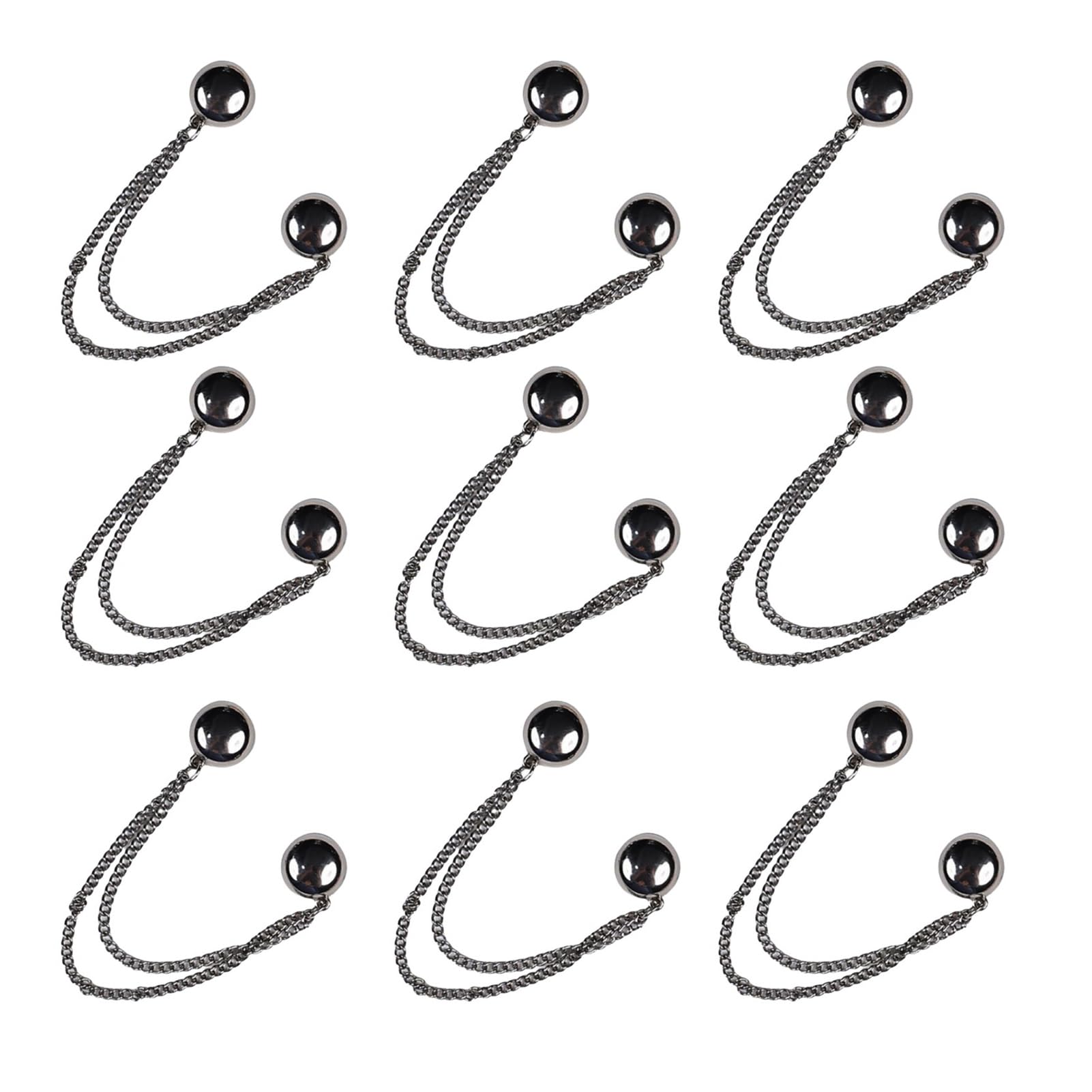 Mubsar Magnetic Clothing Attachment Clips Trouser Leg Button Adjustable Pant Leg Clips Pin Quick Shirt Fasteners