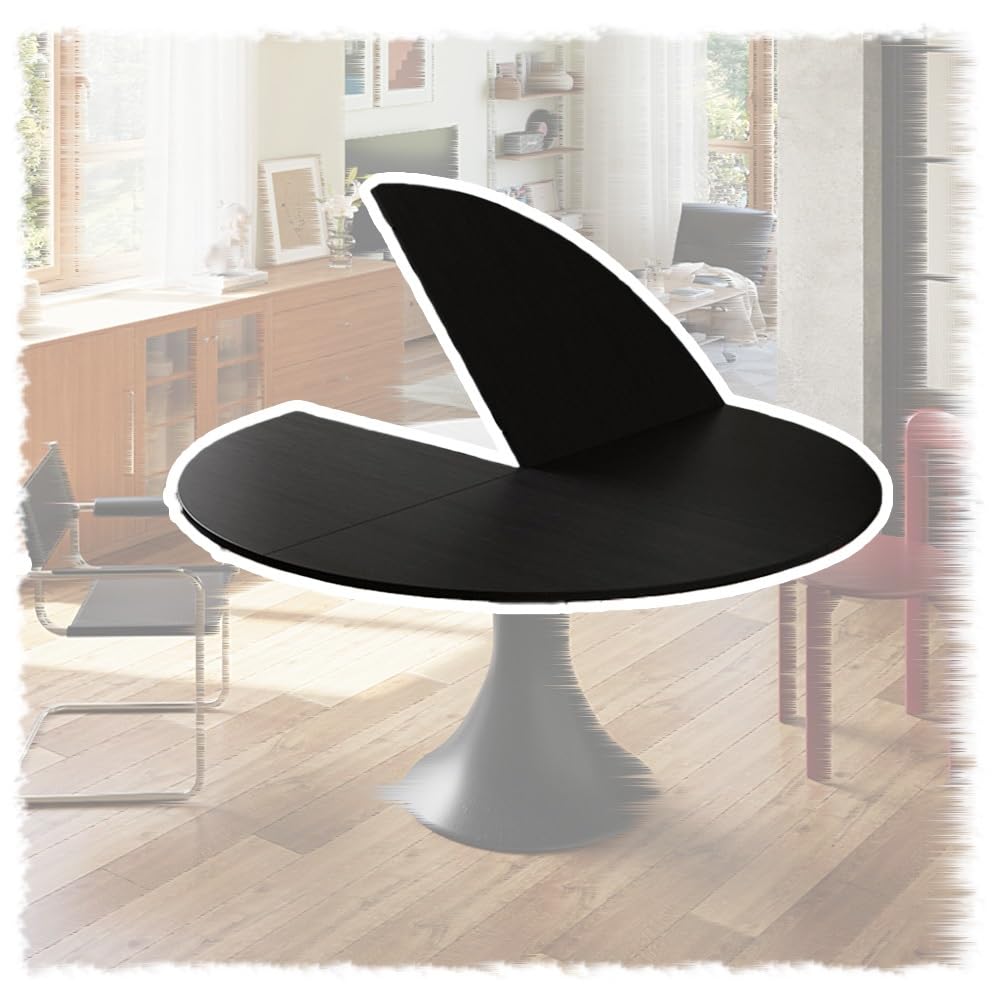 Plateau De Table Rond Noir Plateau Table Salle À Manger Sans Pieds Bureau