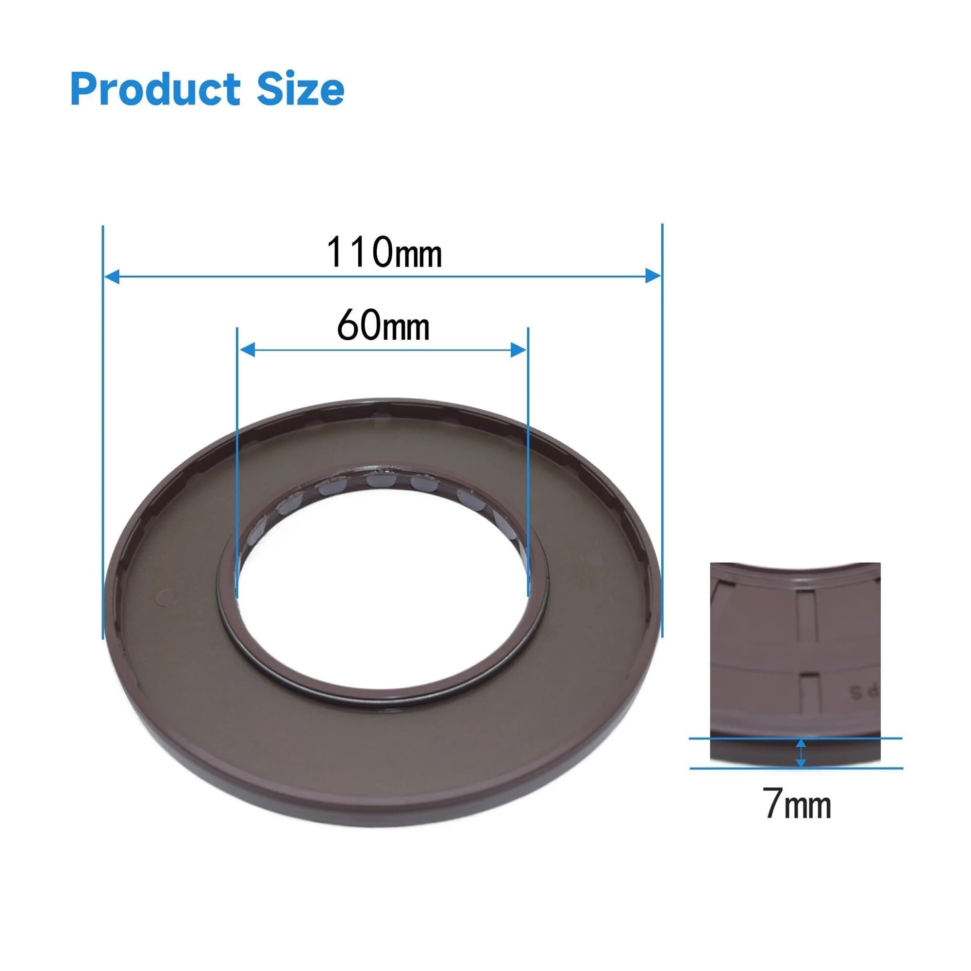 Typ ciśnieniowy Uszczelka olejowa 60 * 110 * 7 mm, odpowiednia do pompy hydraulicznej A4VG145/175, styl PPS Materiał fluororubber