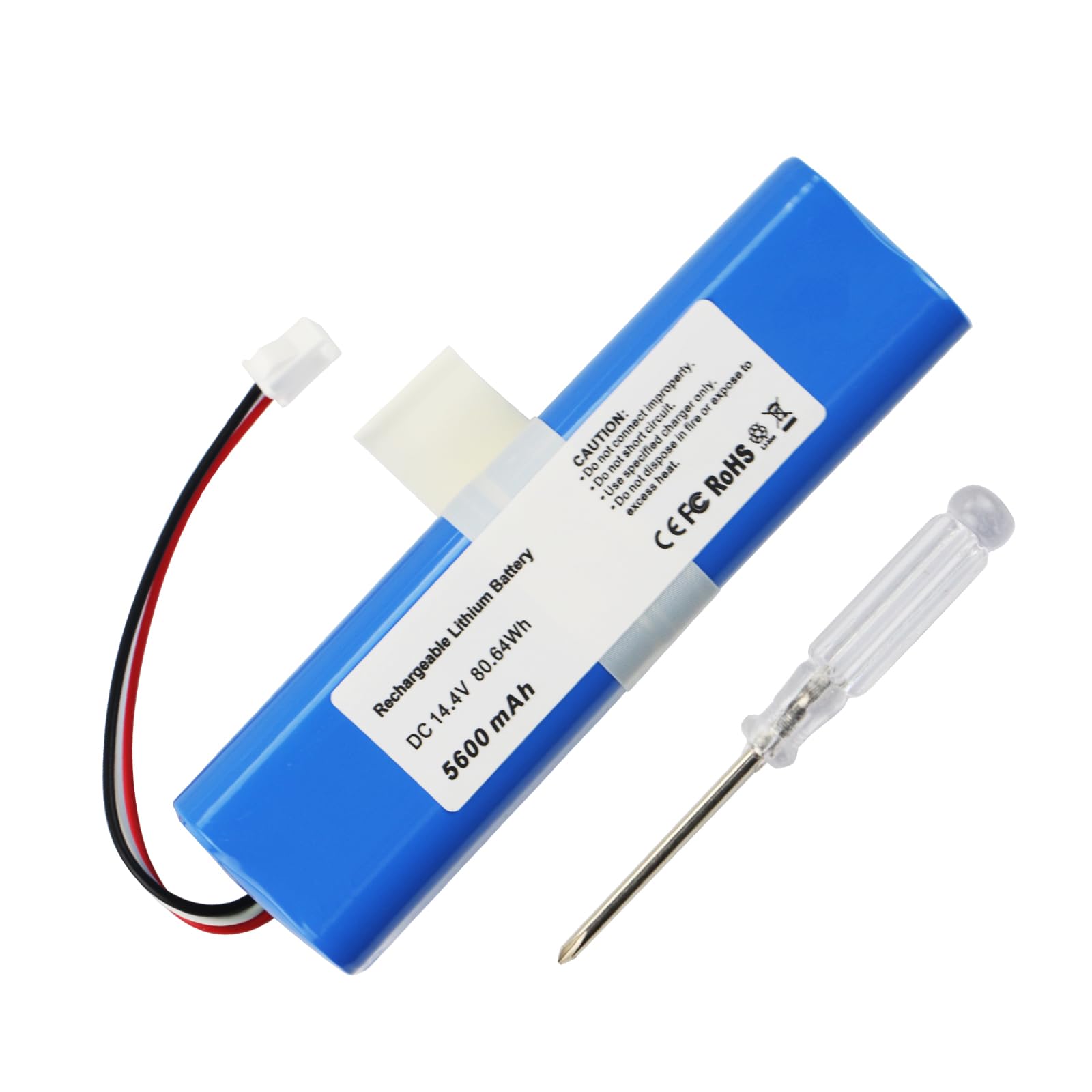 MULS Vacuum Replacement Battery for HONITURE Q6, Q6 Pro, Q6 Se, Philips FC8972, Haier TAB-T530S, Zoozee Z50 Robot Vacuum Cleaner Accessories Spare Parts 14.4V 5600mAh