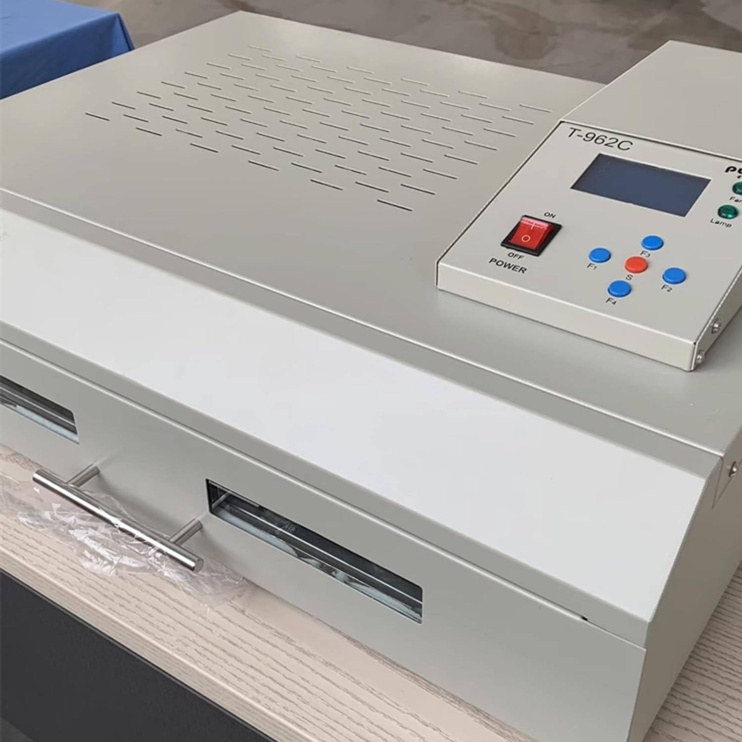 DPLXQPP Automatic Reflow Oven T-962a 1500w Reflow Machine Soldering Area 300 X 320 Mm Professional Heater 0-280? Soldering Machine,T-962C-220V