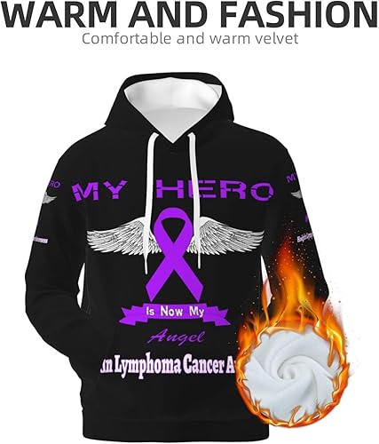 Miniatura 9 de Pullover Heavyweight Fleece Hoodie Vintage Hoodies Long Sleeve Casual Sweatshirt with Pocket Black Rope for Men Women