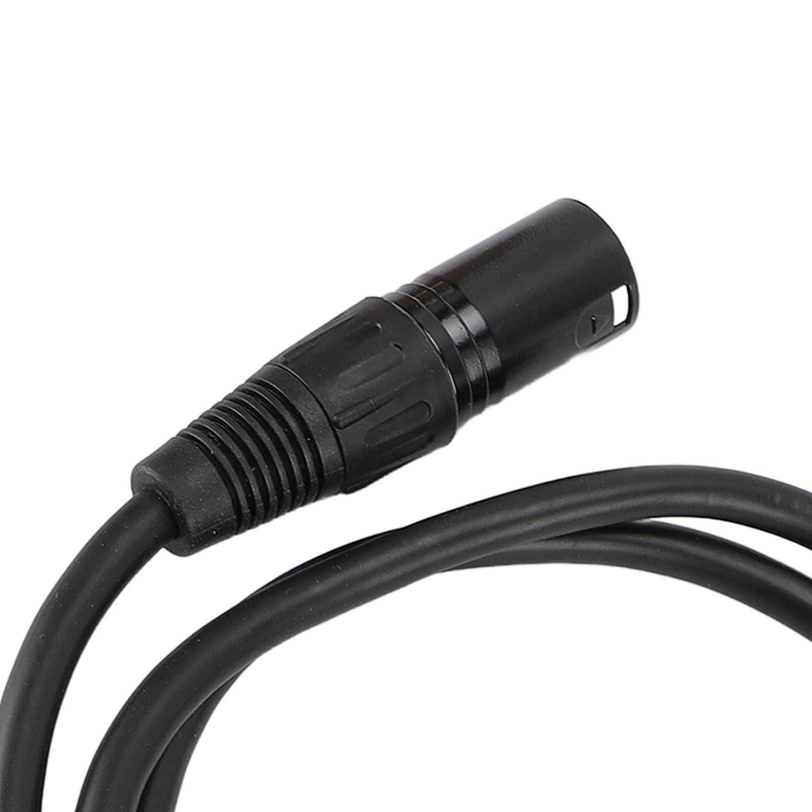 Demeras Cable de Señal de Luz de Escenario XLR Profesional Cable de Micrófono Versátil 1 M de Longitud 10 Piezas de Señal de Escenario Negro para Eventos en Vivo y Estudios