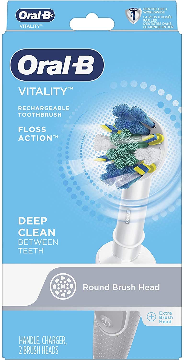 Oral B Vitality FlossAction Vitality Floss Action Rechargeable Power Toothbrush Oral B Vitality FlossAction Vitality Floss Action Rechargeable Power Toothbrush