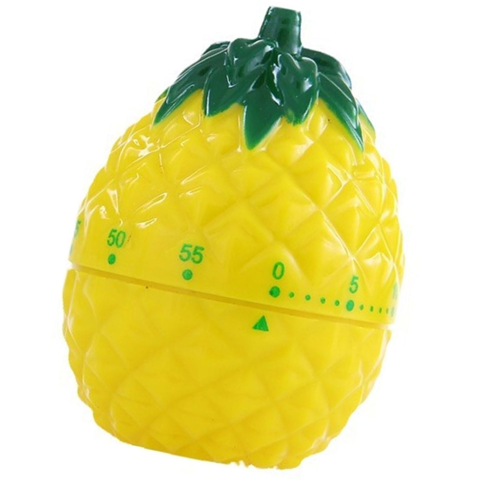 MALSSE Pineapple Shape Countdowns Timer Manual Wind-Up Cooking Alarm Clock for Baking Study and Exercise Kitchen Tool Decorative Kitchen Tool