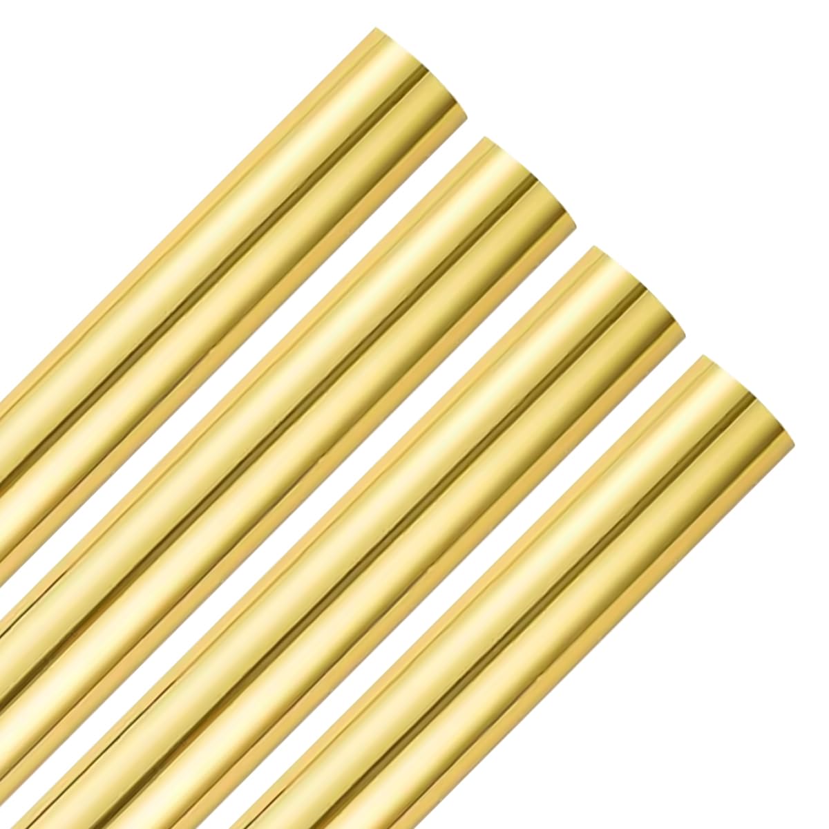 Metallic Gold Gift Wrap Paper - 4 Pack 3M Rolls Foil Effect - Wedding Birthday Christmas Wrapping Paper by Karrma Ltd