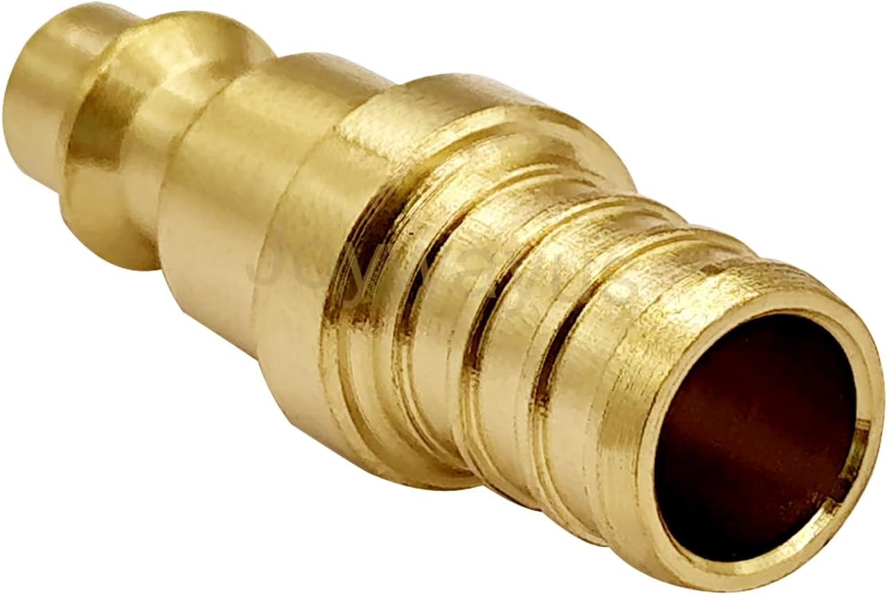 Joywayus 2 Pack Brass 1/2" PEX to Air Plug Connector M Style Industrial Fitting Air Compressor Quick Connect Adapter