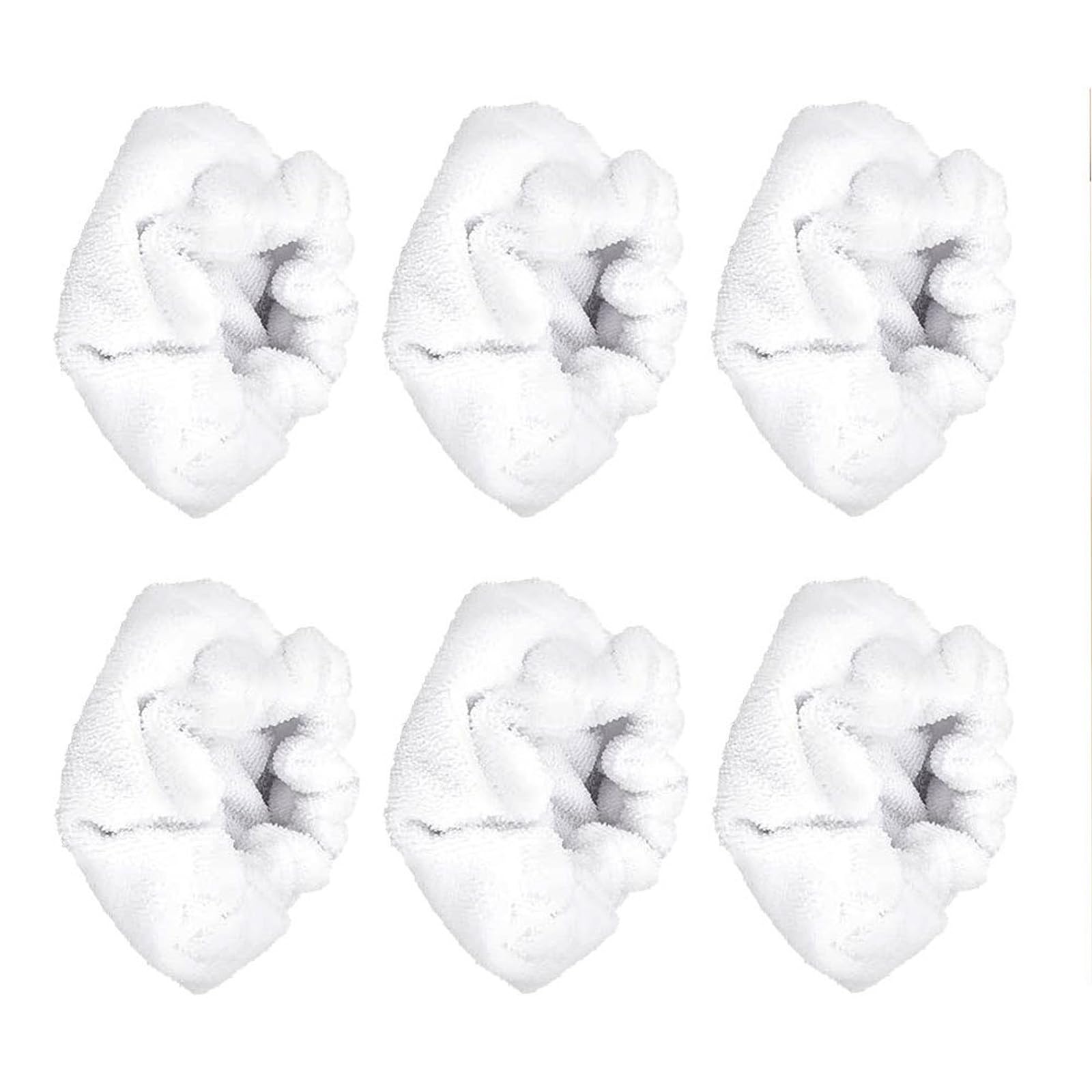 Msioytog 6Pcs Triangular Steams Cleaner Pad Microfiber Cleaning Cloths for Handheld Steamers Accessories Triangular Steams Cleaner Bonnets