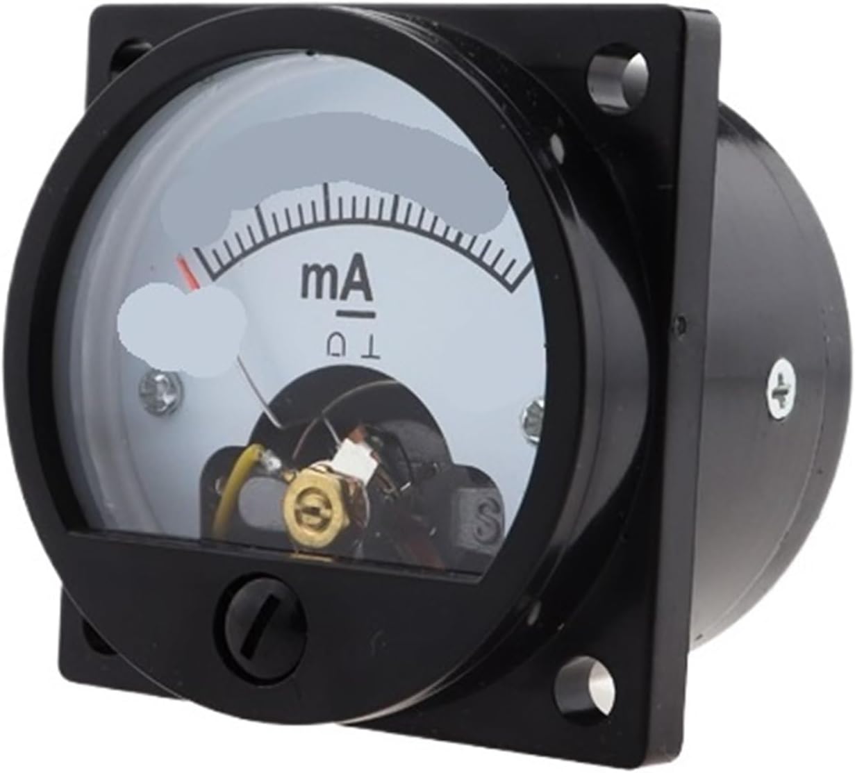 1 Piece 2.5 Ammeter SO-45 Round Analog Panel Meter Black(100MA)