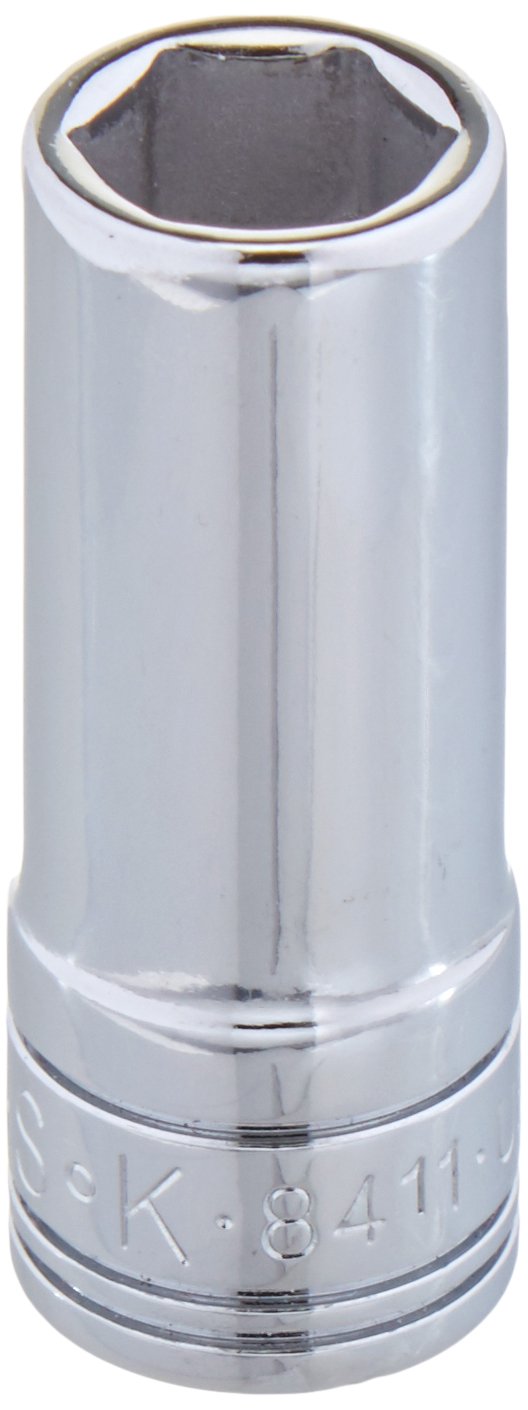 Douille profonde 11 mm SK 8411 avec empreinte 6 pans et carré 3/8 pouce en chrome