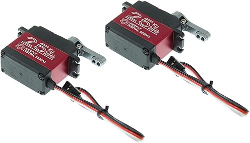 Miniatura 3 de Redcat Racing Hexfly Servo 55.1 lbs (cantidad 2) engranaje de metal servo impermeable, rojo/negro (B07SL6YY2P)