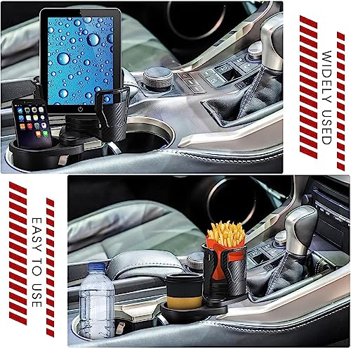 Portavasos Multifuncional Ajustable para Carro Negro miniatura 6