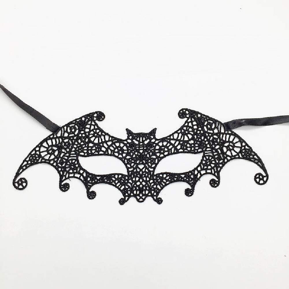 Digital Shoppy Reversible Silver Black Lace Venetian Mask Party Masquerade Queen Eye Mask Women Cosplay Costume Christmas Party Halloween Masks (Silver 16) 1