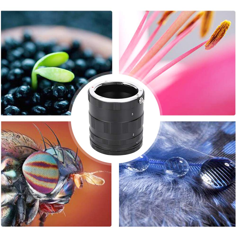 Macro Extension Full Set Tubes Makro Erweiterungsadapterrohr Nahaufnahme Linsenring für Sony E Mount Kamera für Extreme Nahaufnahmen