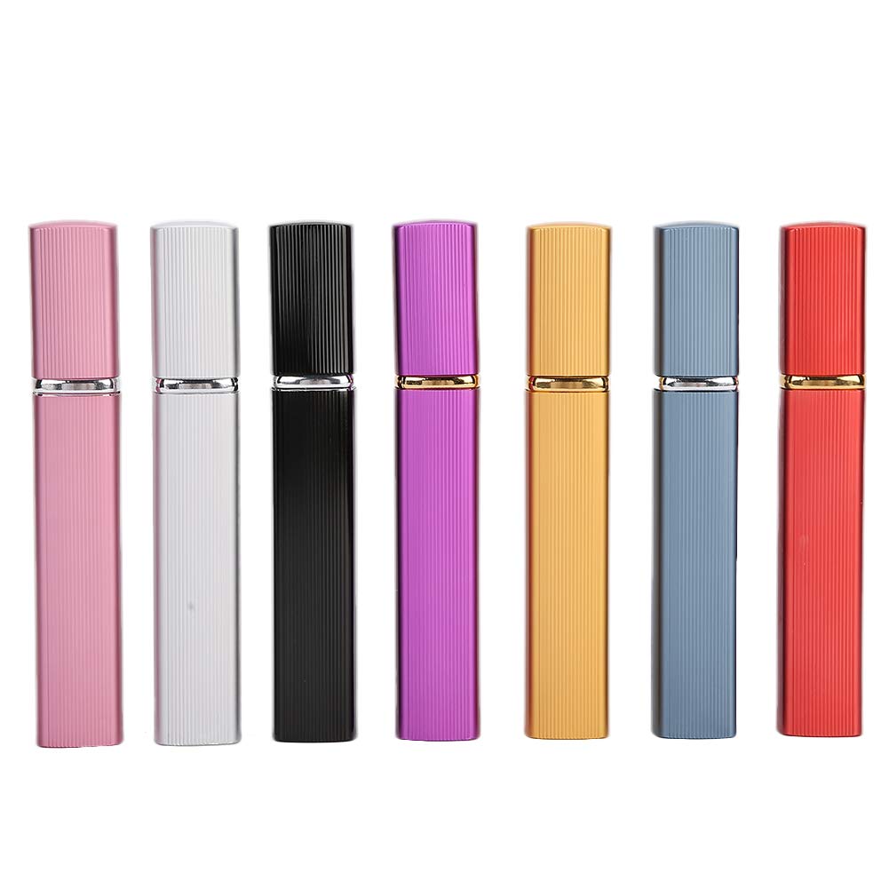 Brrnoo 7 Stück Nachfüllbare Parfümzerstäuber – 12 Ml Aluminium-Flaschen Für Reise & Handtasche