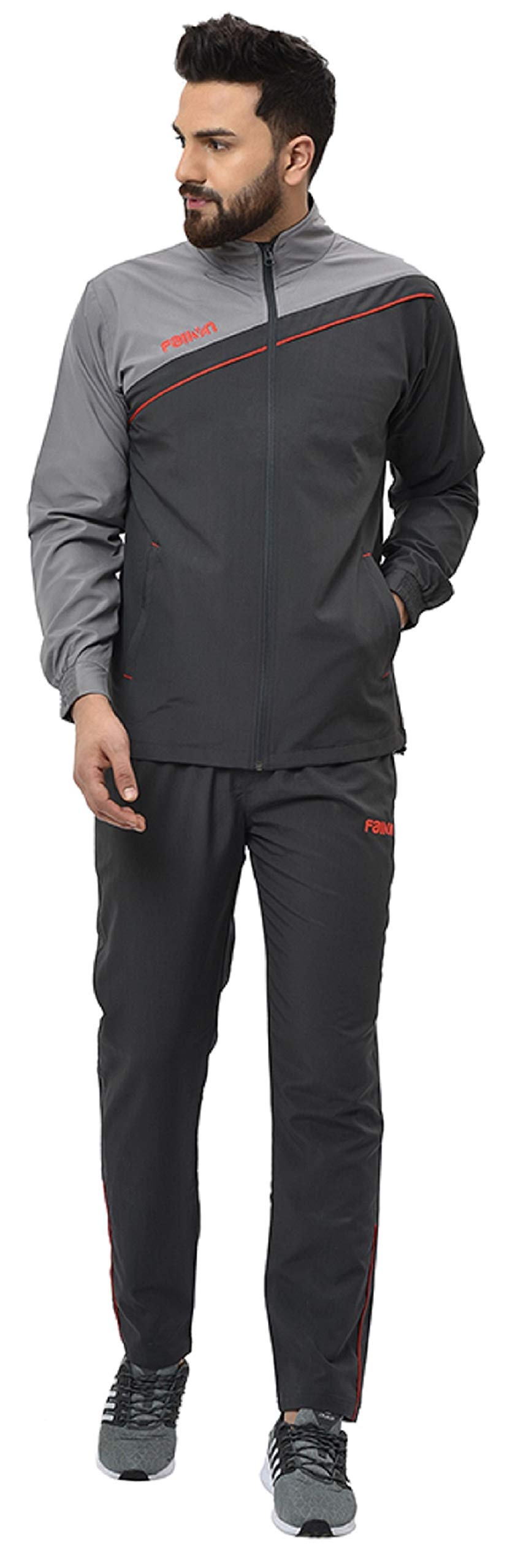Fallyn Men's Polyester Regular Fit Track Suit